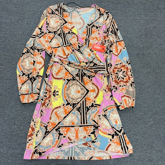 Intempo Status Print Dress Long Sleeve NWT Size XXL - Picture 1 of 8